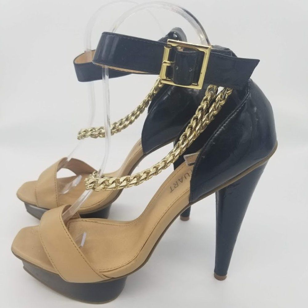 Colin Stuart Chain AnkleStrap Platform Heel/Size 7 - Picture 4 of 13